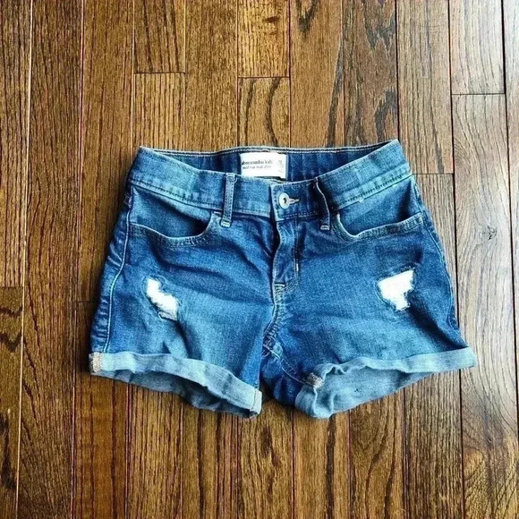 abercrombie kids Other - Abercrombie kids Girls 9/10 Mid Rise Midi Short w/Adjustable Waist Buttons - EUC